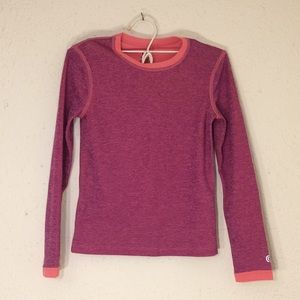 Champion girls sz S l/s pink top NWOT (147)